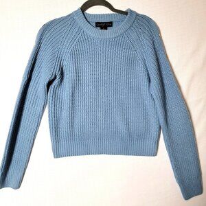 Coco & Shay Long Sleeve Pull Over Sweater Sz XL Silver Button Accents  Blue